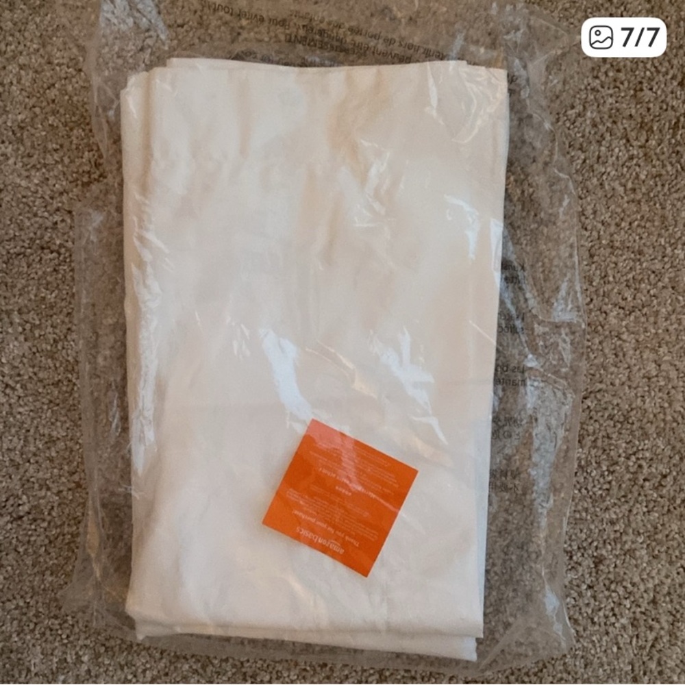 TWO NEW IN PACKAGE WHITE ENVELOPE STYLE PILLOW CASES/SHAMS